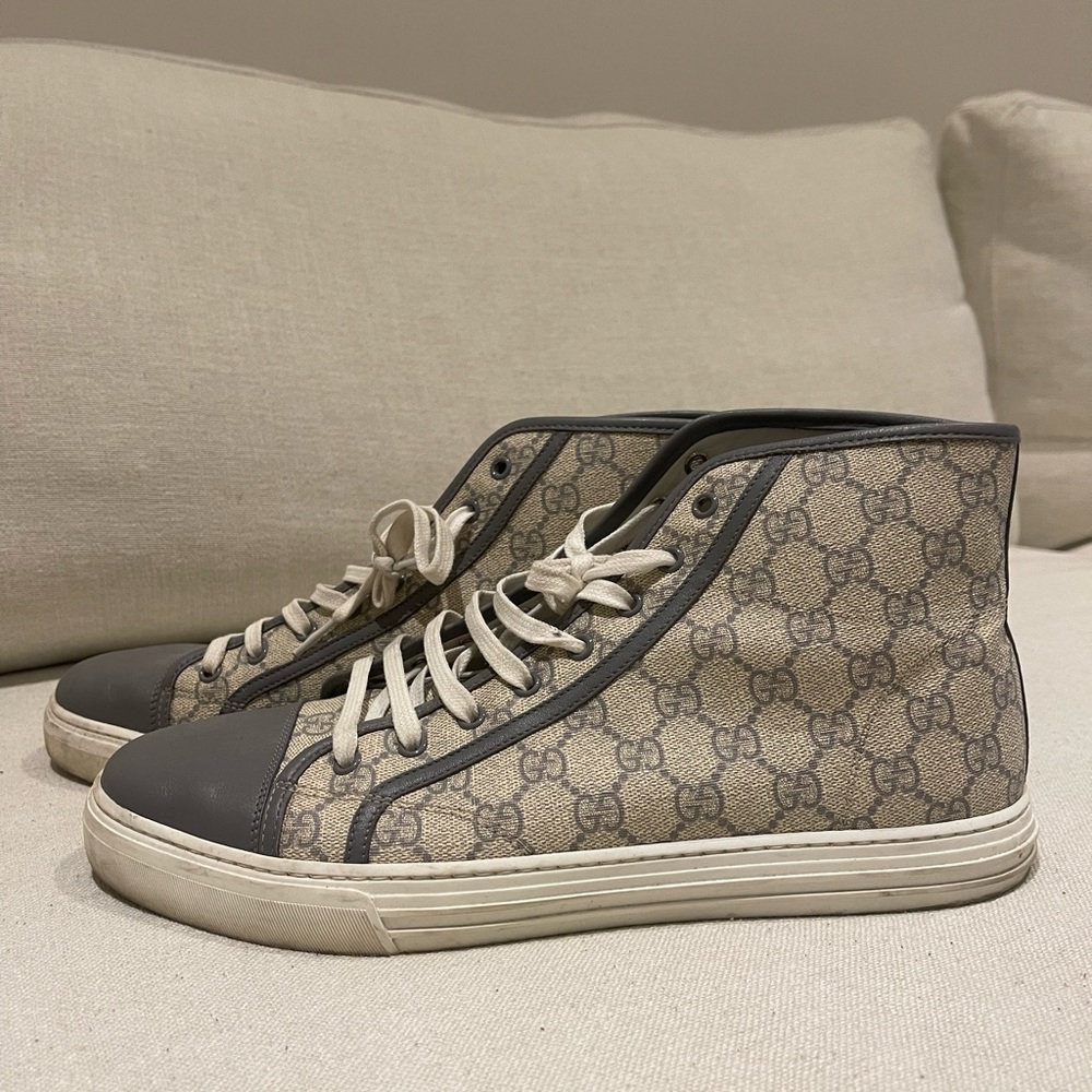 High top Gucci Sneaker in Light Brown